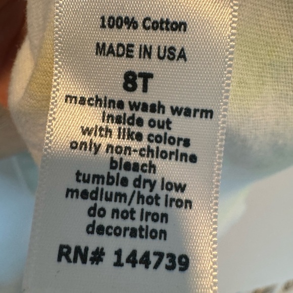 Roller rabbit T shirt Hand dyed Heart Stich Size 8 - Picture 4 of 4